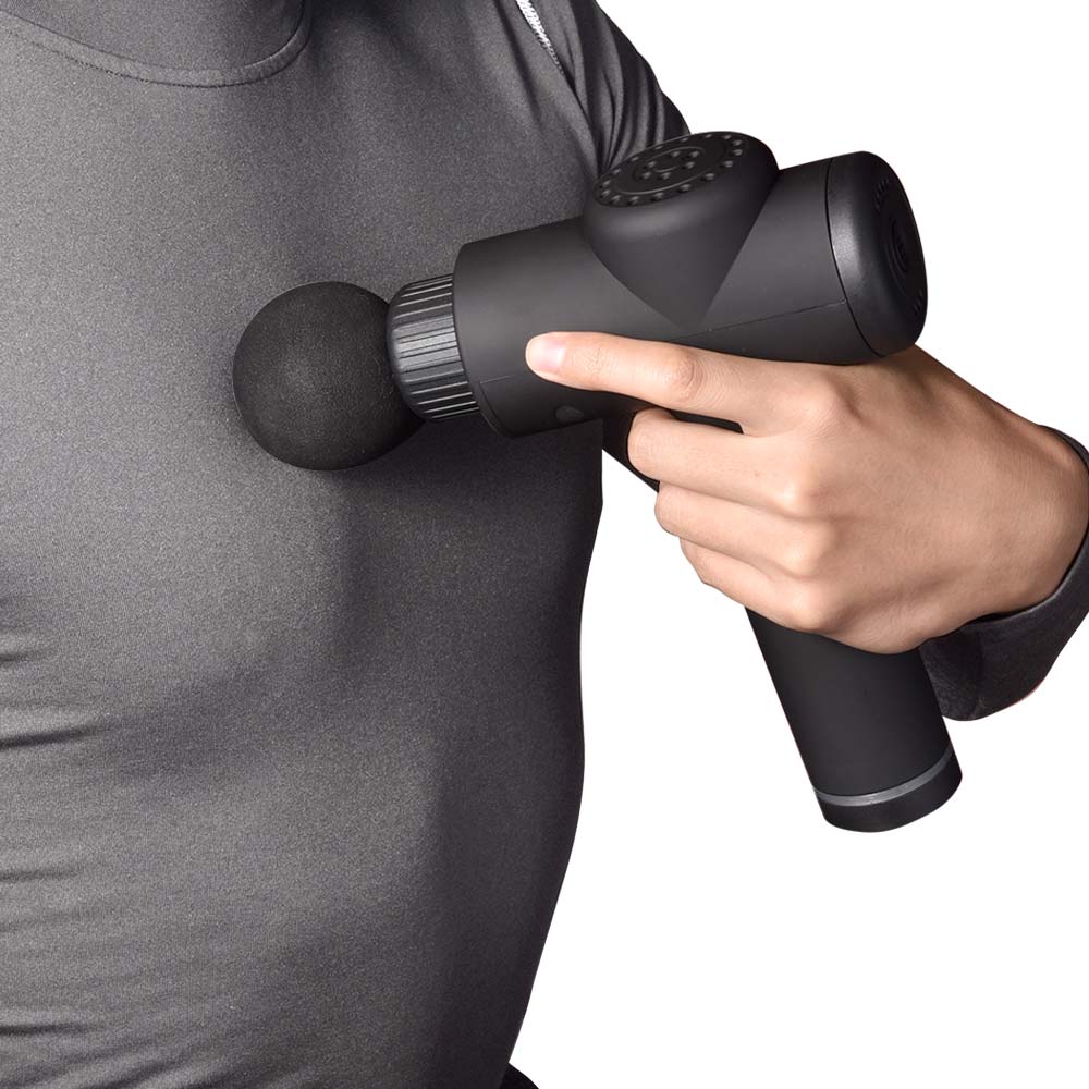  TheLAShop Rechargeable Massage Gun Deep Tissue Cordless Massager 6 Heads 