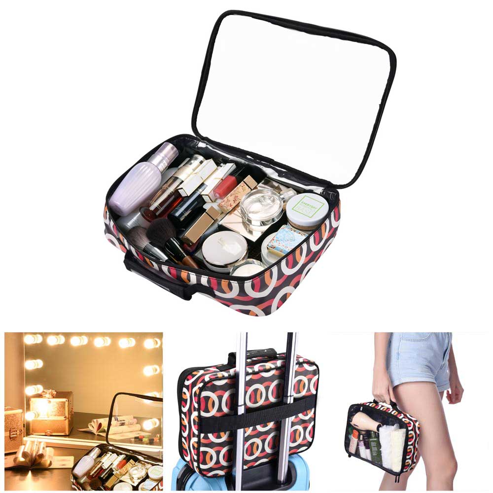  TheLAShop Cosmetic Makeup Bag Portable Clear Bag 14x10x3" 