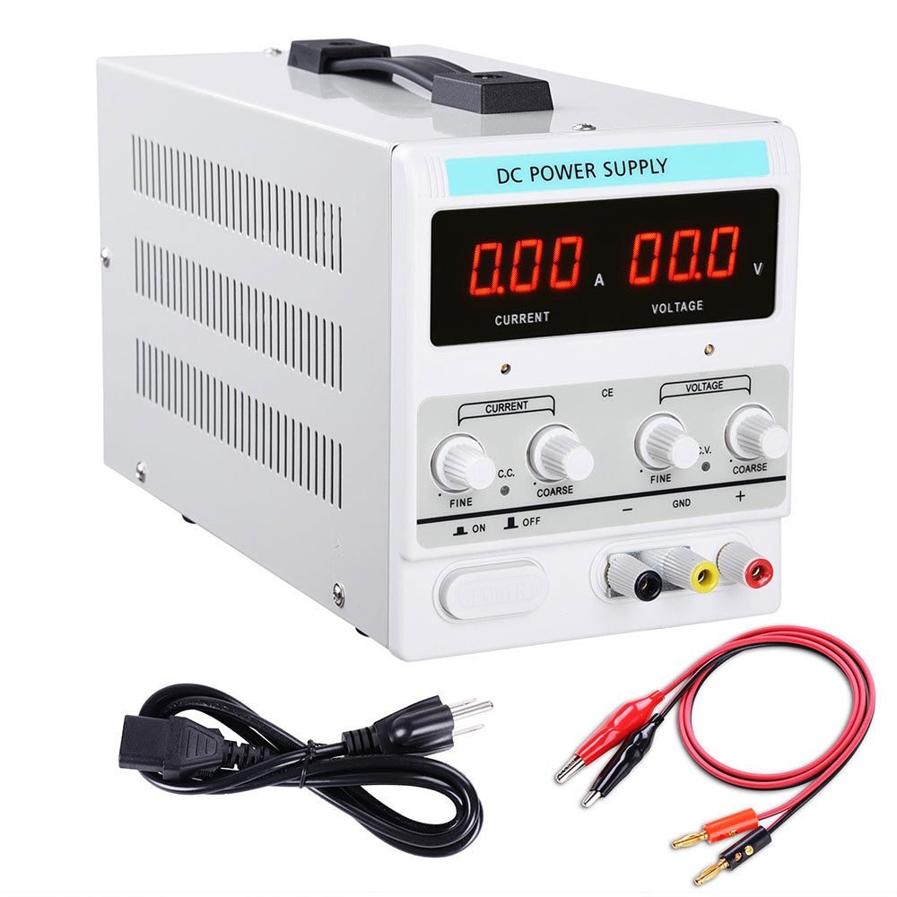  TheLAShop 30V 10A DC Power Supply Variable Accurate Converter 110V Input 