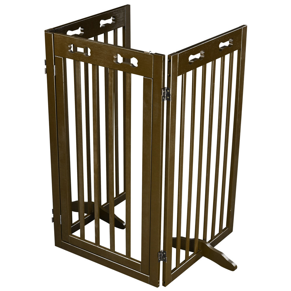  TheLAShop 3-Panel 60x36 Folding Gate-n-Crate Convertible Pet Gate Barrier 