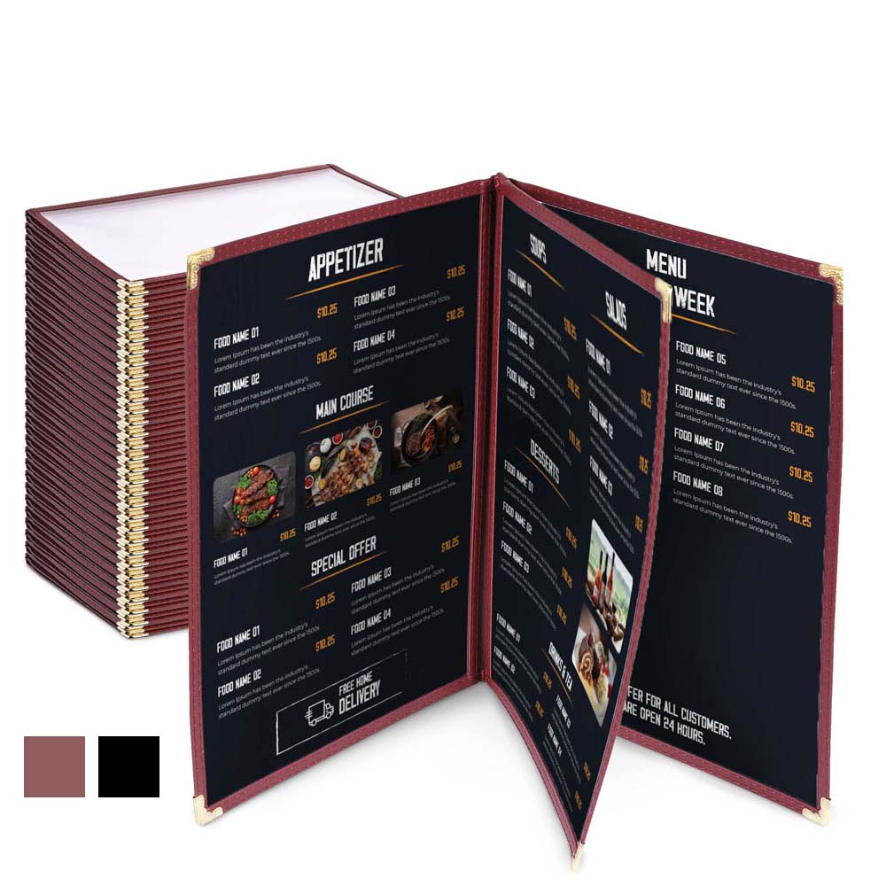  TheLAShop 30pcs 8-1/2"x14" Clear Restaurant Menu Cover Folder 6 View 