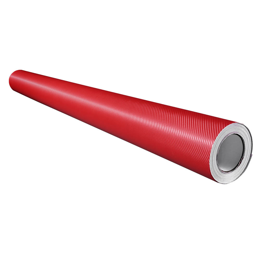  TheLAShop Red Carbon Fiber Wrap 92ft x 5ft 3D Car Vinyl Sticker Roll 