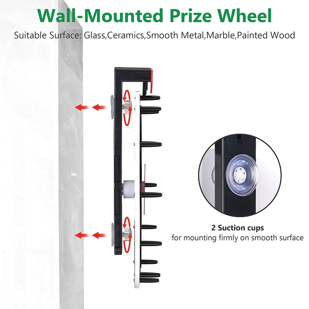 WinSpin 15 inch Prize Wheel Wall Mounted Custom Slots
