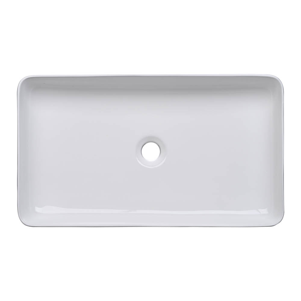 TheLAShop Bathroom Rectangular Porcelain Sink w/ Drain 23x13