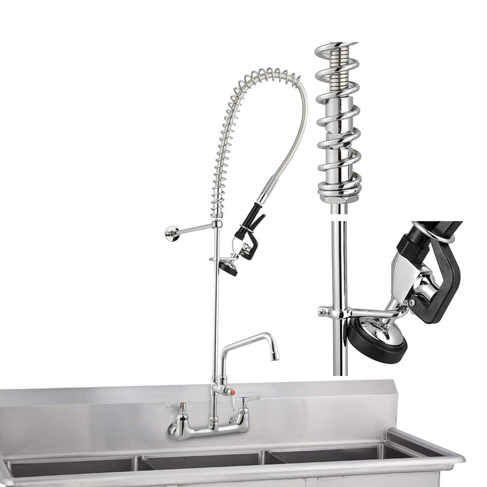  TheLAShop Commercial Pre-Rinse Faucet with Sprayer Wall Mount 