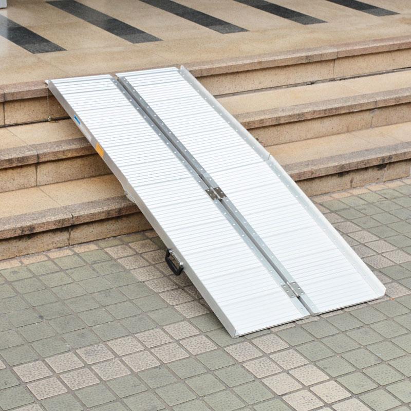  TheLAShop 6'x29" Aluminum Multi-Fold Wheelchair Walk Ramp 600lb Capacity 