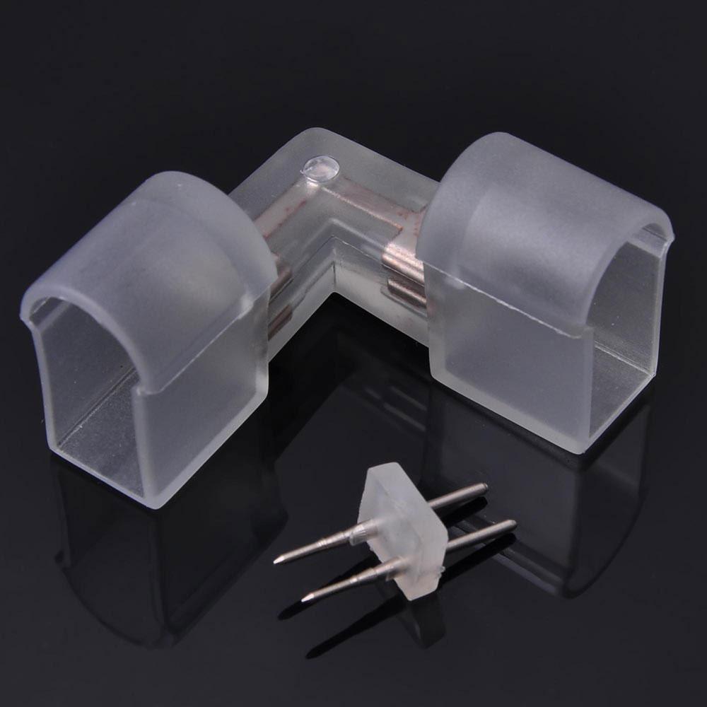  TheLAShop 5pcs 13mm 2 Wire L Connector for Neon Rope Light 