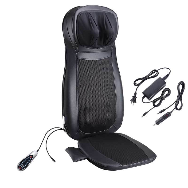  TheLAShop Home Car Massage Seat Cushion Pad Neck Back Hip w/ Heat 