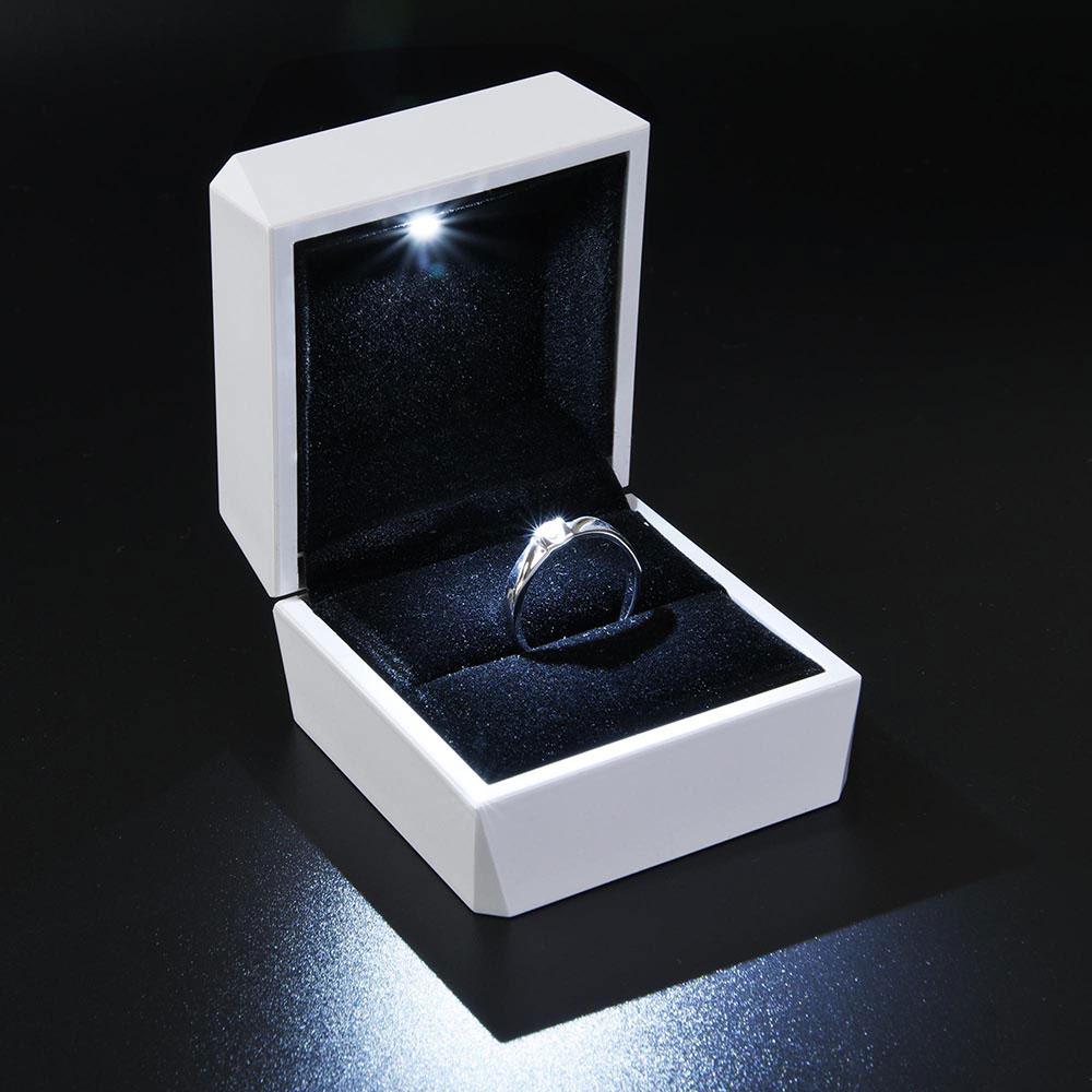  TheLAShop LED Ring Box Jewelry Storage Display Case Illuminate Gift Box 