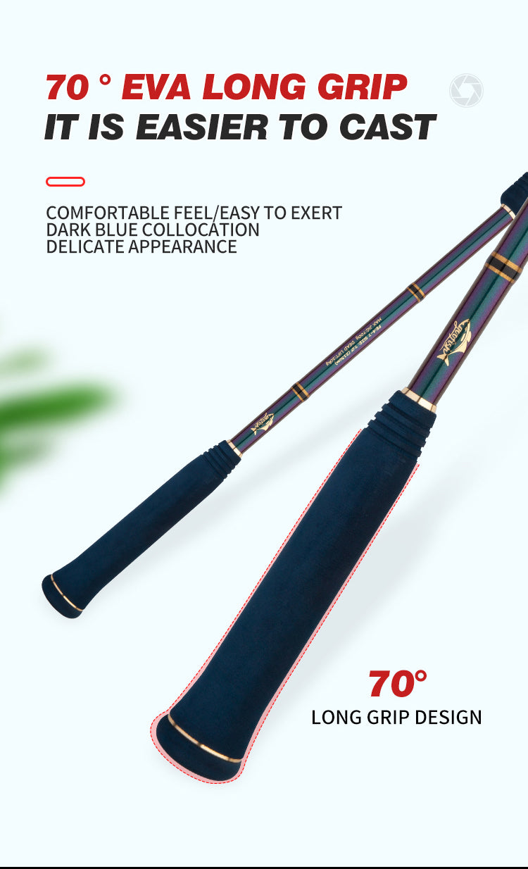 goofish solid nano jigging rod slow action rod 213cm saltwater fishing