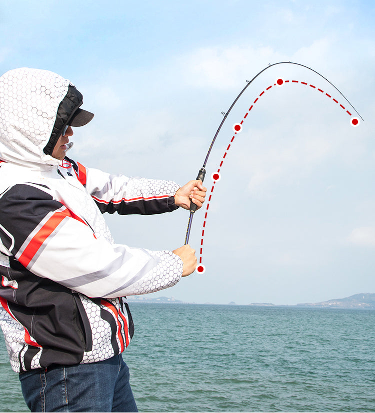 chameleon goofish fishing rod with fuji japan solid nano blank