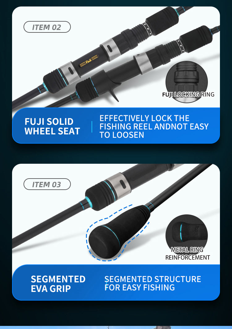 best deep sea black blue fast one 2 piece acid wrapped micro offshore japanese crappie walleye heavy speed casting spiral vertical wrapping tuna swim bottom saltwater ugly stik bass ocea master jigger world penn micro shore spinning jig pole game walleye light fishing goofish trevala grappler slow pitch jigging rod and reel combo for sale