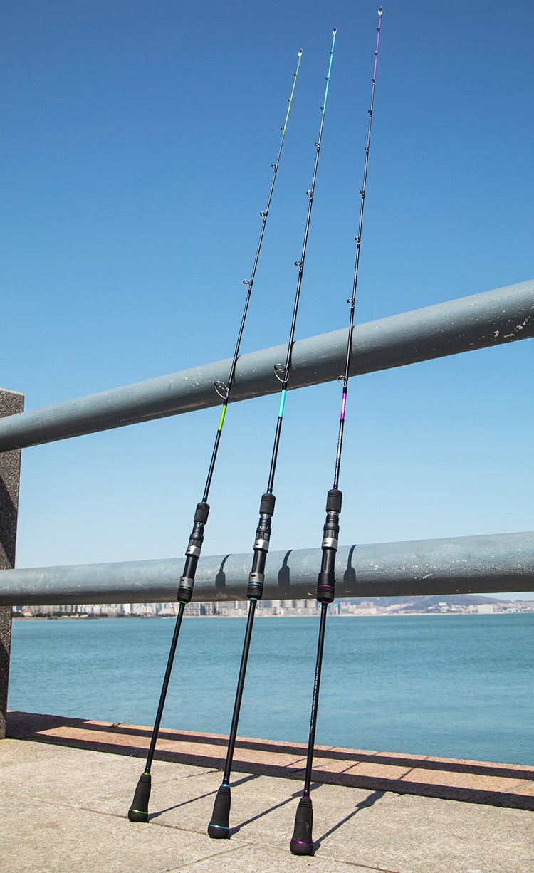 best deep sea black blue fast one 2 piece acid wrapped micro offshore japanese crappie walleye heavy speed casting spiral vertical wrapping tuna swim bottom saltwater ugly stik bass ocea master jigger world penn micro shore spinning jig pole game walleye light fishing goofish trevala grappler slow pitch jigging rod and reel combo for sale