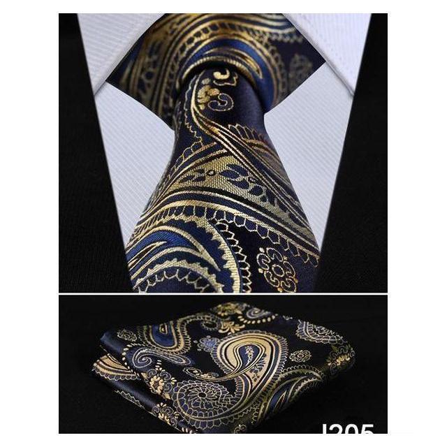 Floral Wide Neckties & Handkerchiefs Collection - Multiple Styles