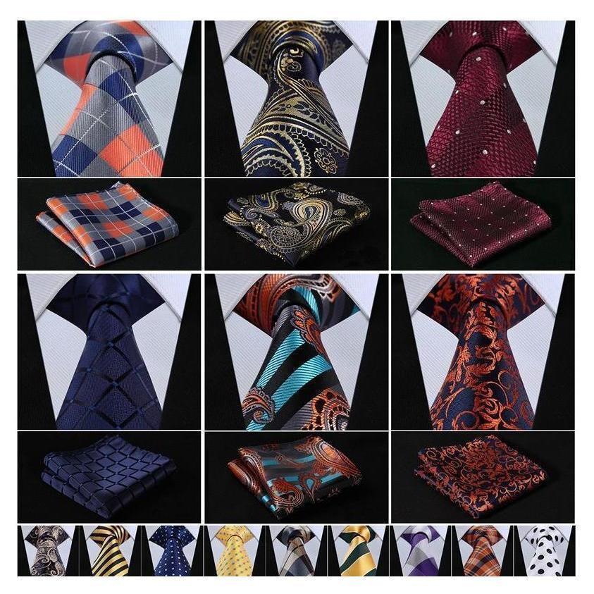 Floral Wide Neckties & Handkerchiefs Collection - Multiple Styles