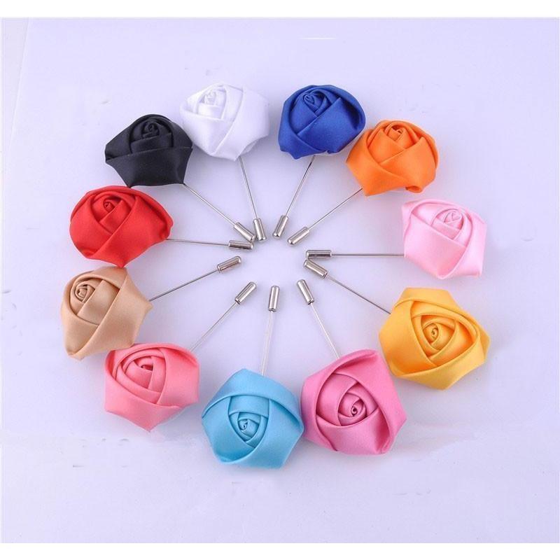 Flower Collection Brooch Boutonnieres - 15 Colors