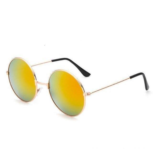 Round Retro Mirror Collection Sunglasses - 15 Colors