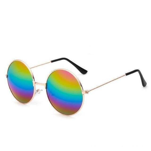 Round Retro Mirror Collection Sunglasses - 15 Colors