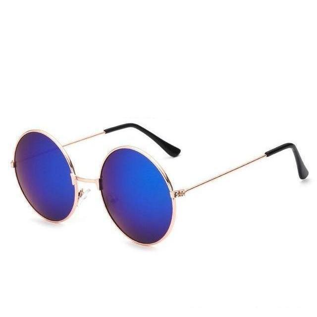 Round Retro Mirror Collection Sunglasses - 15 Colors