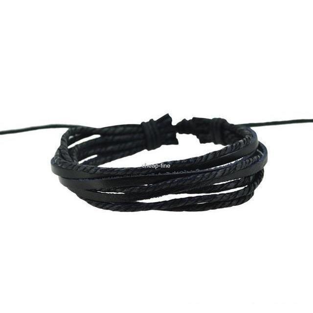 Stringy Leather Collection Bracelets - 2 Colors