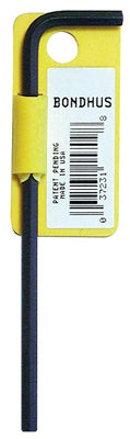 Bondhus 15907 Hex L-Key, 1/8 Long