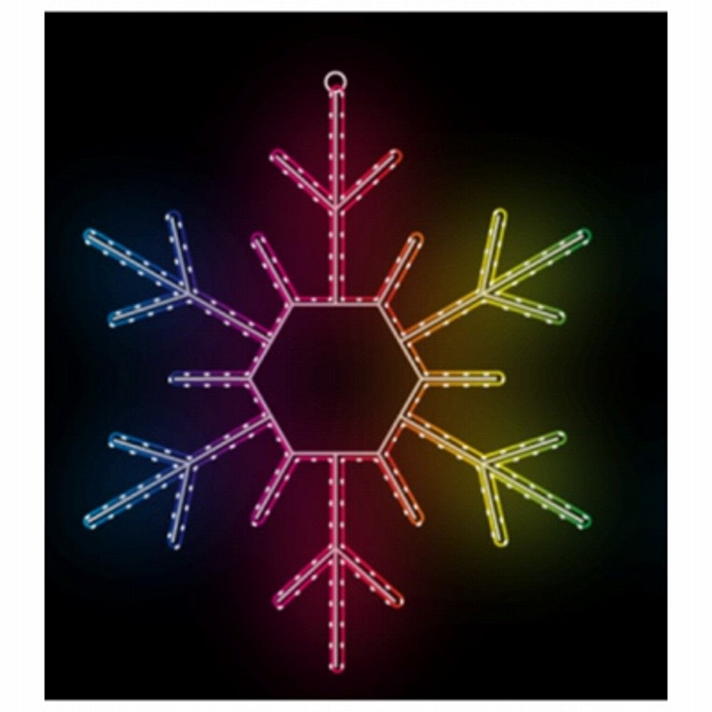 Holiday Wonderland FCB-VI-XM-MS0089 Video Chip LED Tape Light Christmas Snowflake, 24 Inch