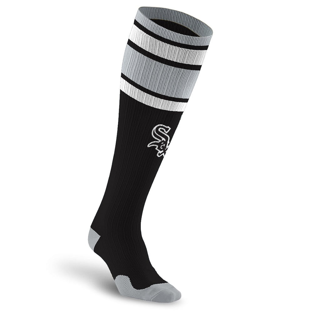 MLB Compression Socks, Chicago White Sox - Classic Stripe