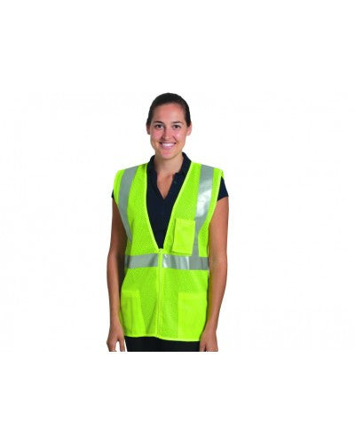 Liberty - Class 2 - Safety Vest (Mesh With Silver Stripes - Inner Pockets)