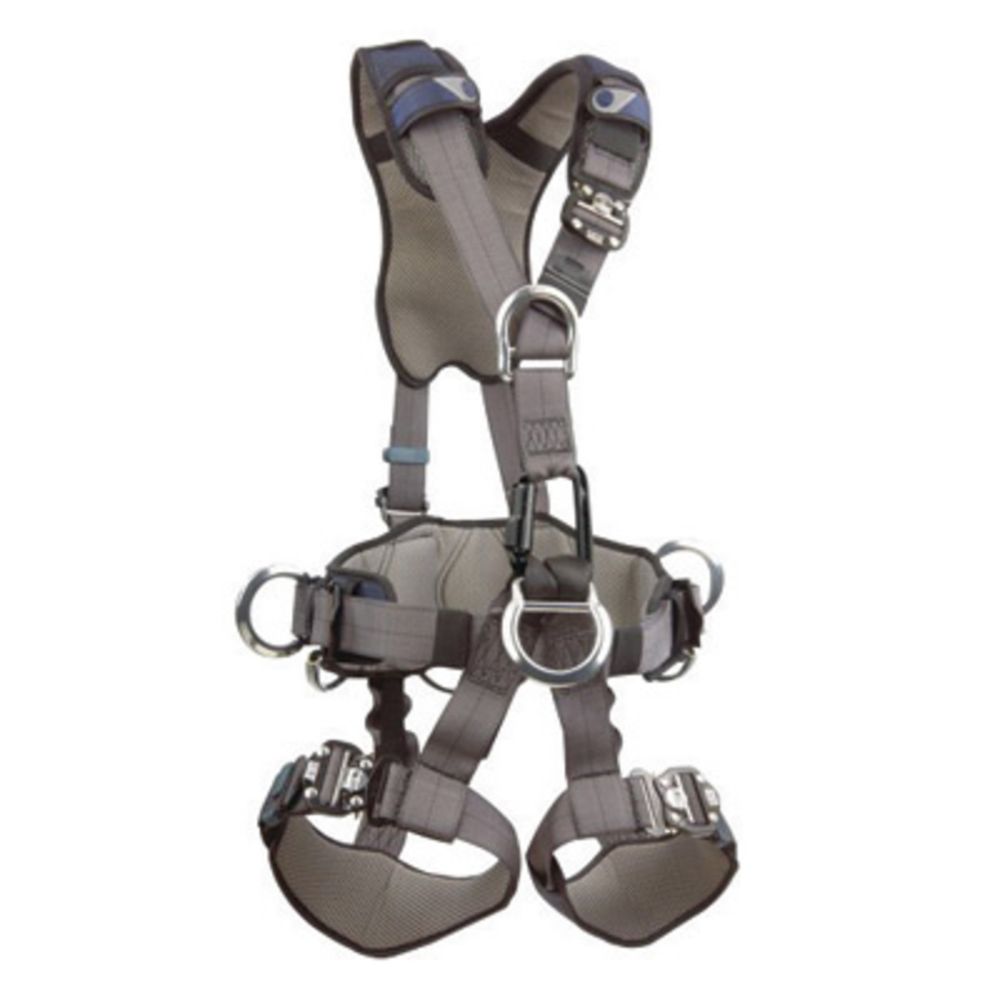 3M DBI-SALA ExoFit XP Construction Full Body Vest Style Harness With Back And Side D-Ring, Quick Connect Chest And Leg Strap Buckle, Belt With Pad, Comfort Padding And Leather Insulator