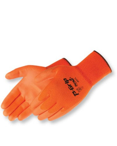 P-Grip Fluorescent Orange PU Palm coated  Gloves - Dozen