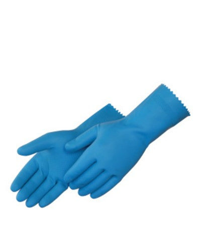 Blue latex canners Gloves - Dozen