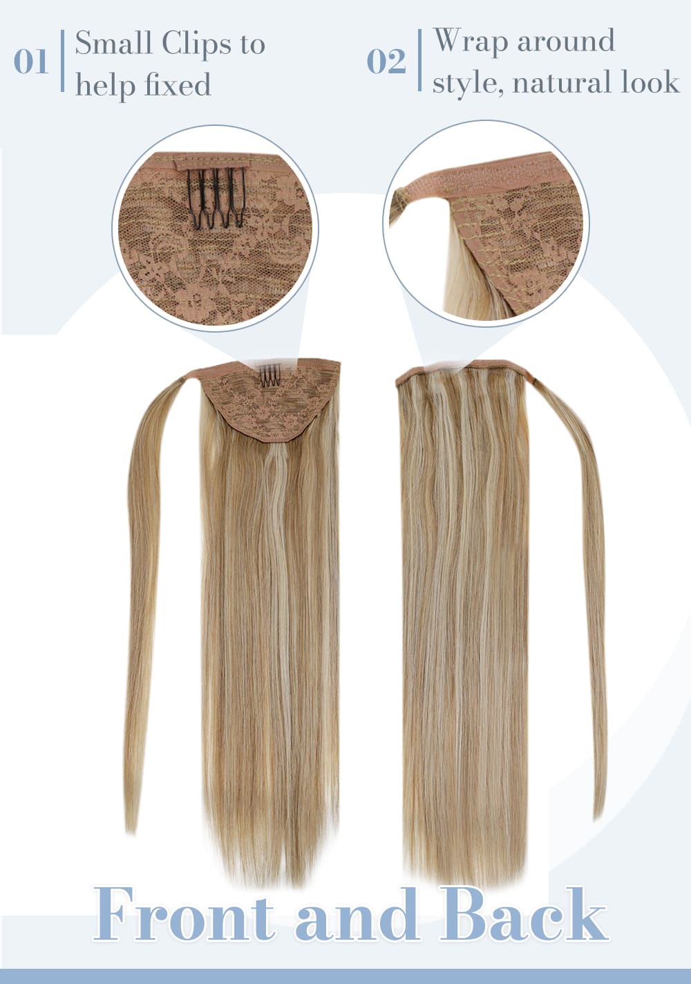 12 24 laavoo remy ponytail human hair extensions seamless invisible can be last for a long time the best quality huma n hair