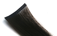 Virgin flat weft human hair