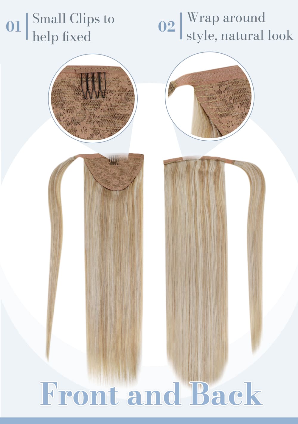 18 613 laavoo highlight color ash blonde mixed bleach blonde human hair extensions can be last 3 to 6 months real human hair extensions