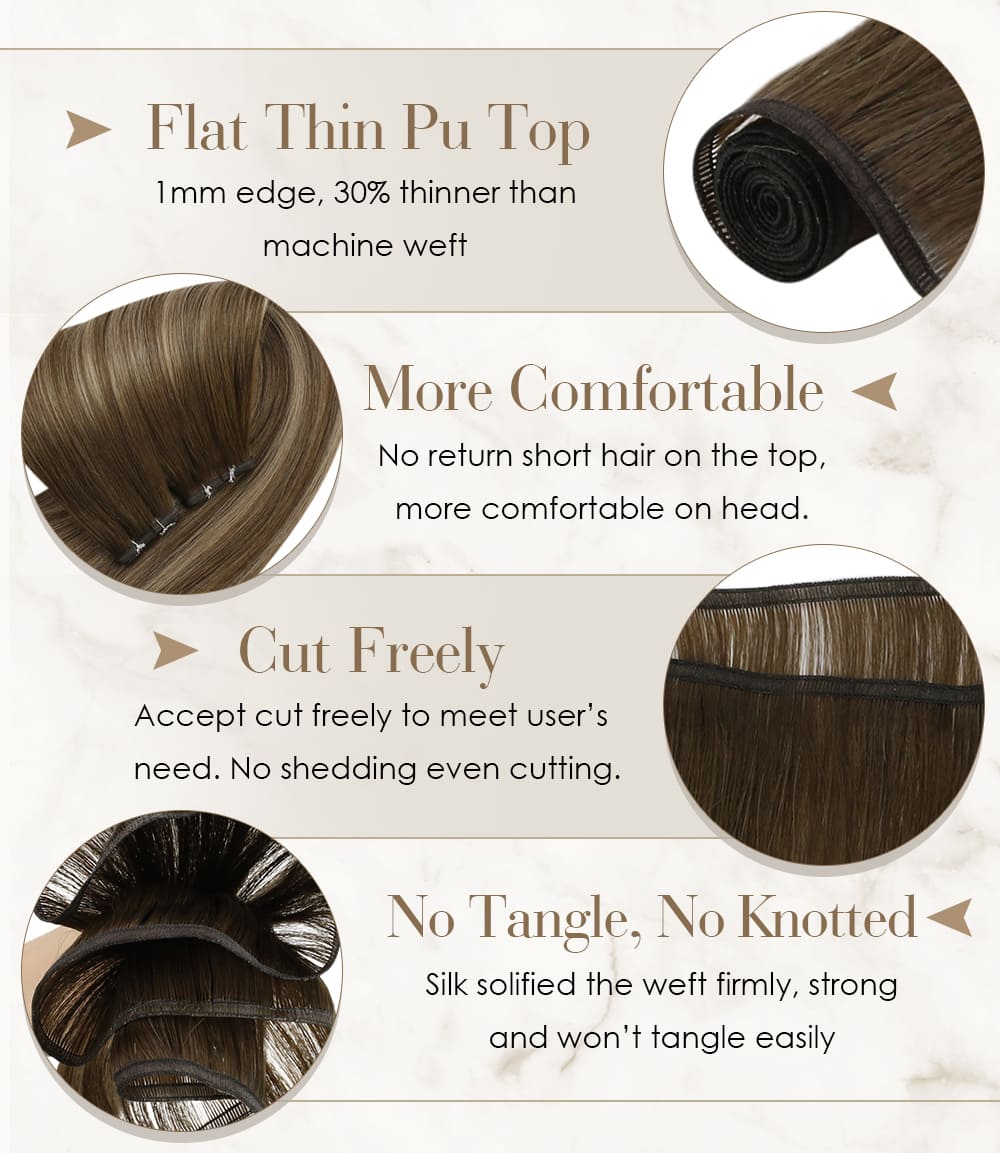 virgin flat weft