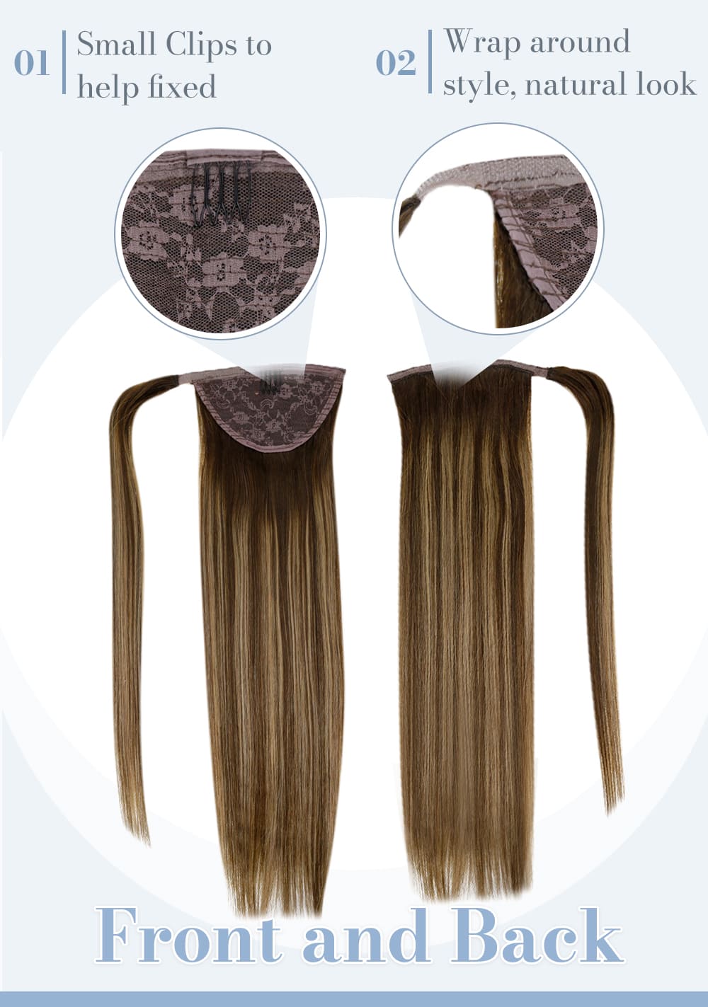 4 27 4 laavoo remy ponytail human hair extension can be dyed and straighten soft smooth and natural human hair extensions high quality hair
