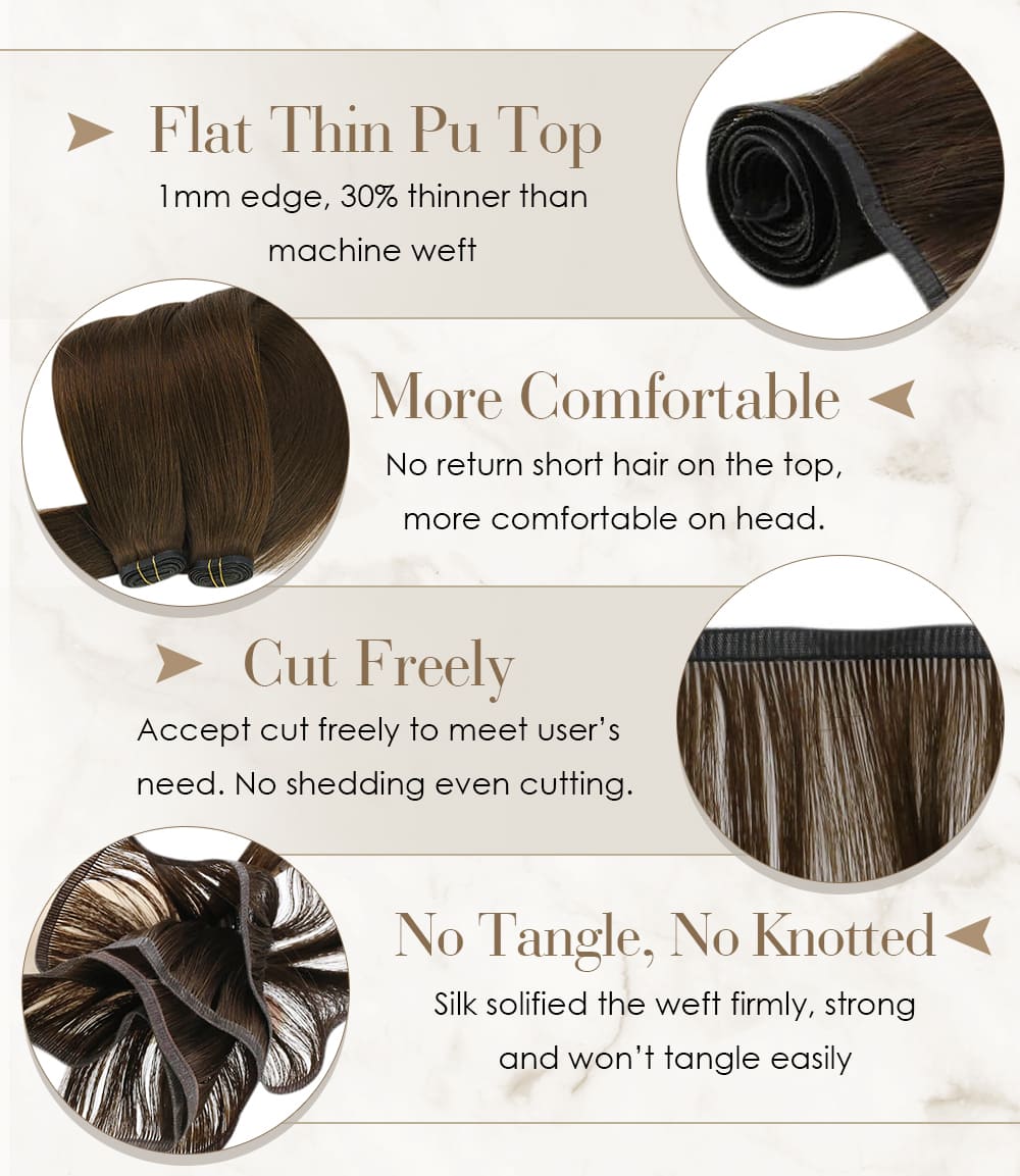 virgin flat weft