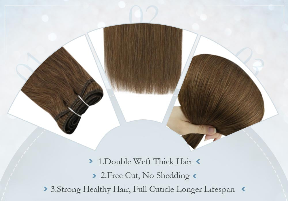 faisceaux de cheveux de machine vierge