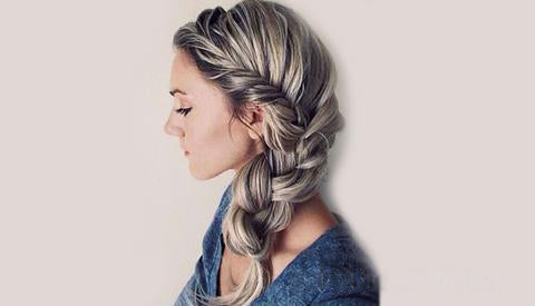 Back to school hairstyle Braided side bun