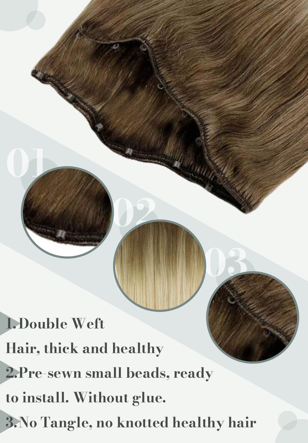 #8 59 balayage blonde hair color micro hair weft human hair extensions can be dyed and straighten