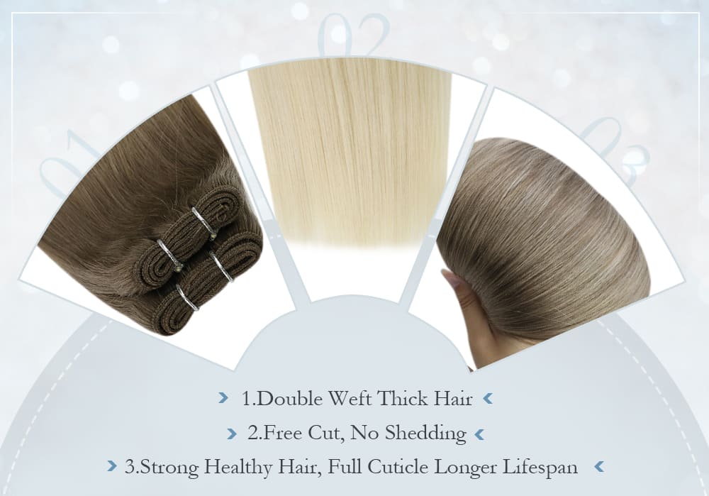 #8 60 laavoo balayage blonde virgin regular virgin human hair extensions hair bundles