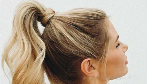 Back to School Hairstyle A wrap around ponytail