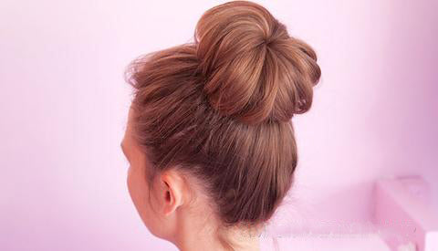 Back to School Hairstyle Sock Bun