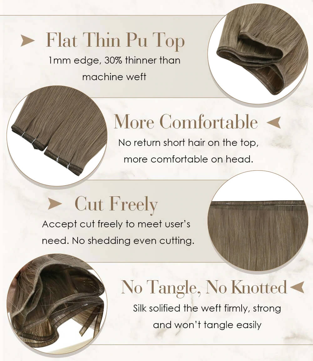 virgin flat weft