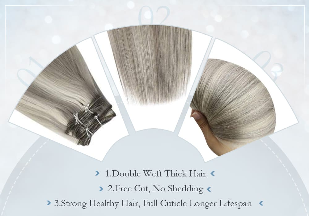 laavoo virgin human hiar bundle silky straight soft hair extensions blend well with your hair the most popular hair color in 2021