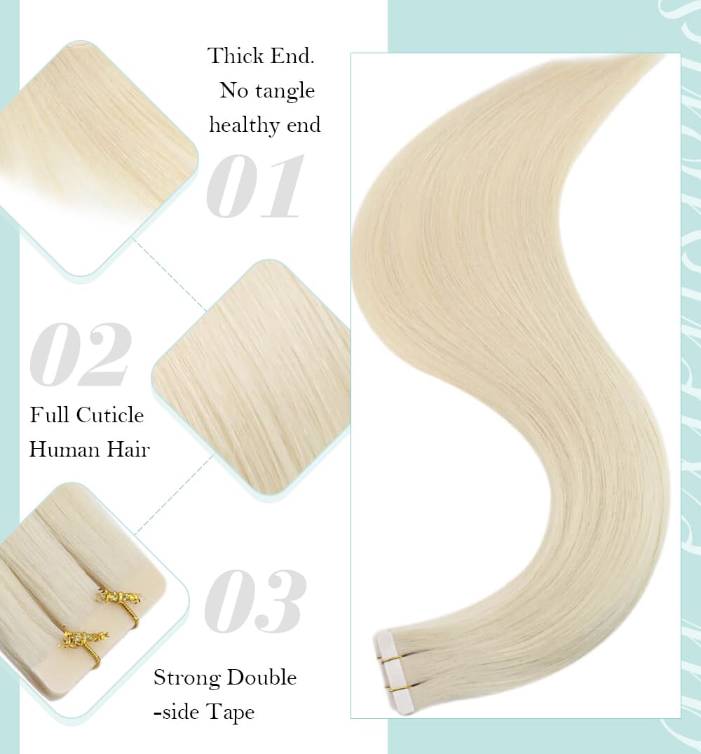 platinum blonde regular virgin human hair extensions big discount price silky straight 10a quality amooth and soft