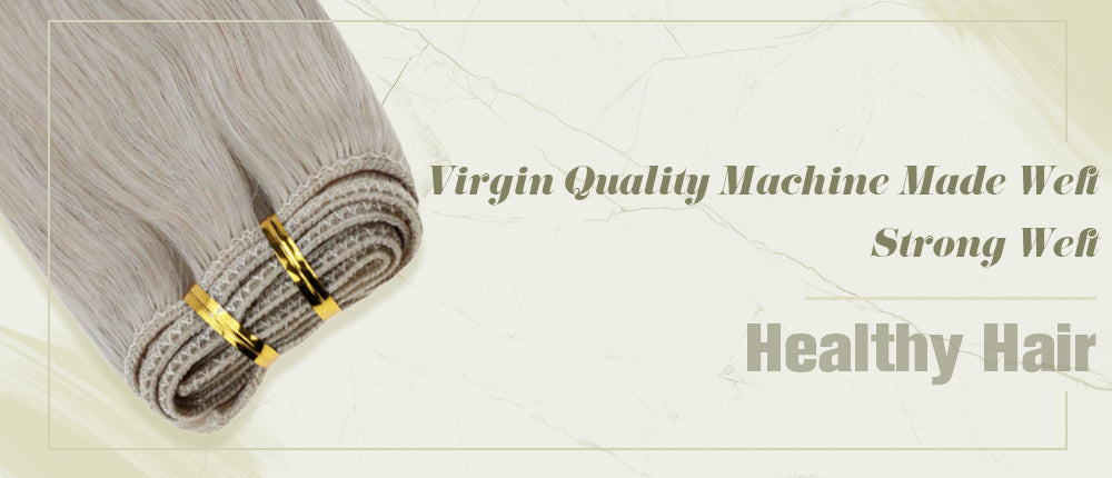 virgin quality human hair machine weft bundle