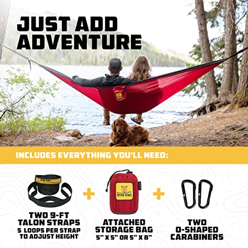 Wise Owl Outfitters Hammocks - Lightweight & Portable for Backpacking or Travel