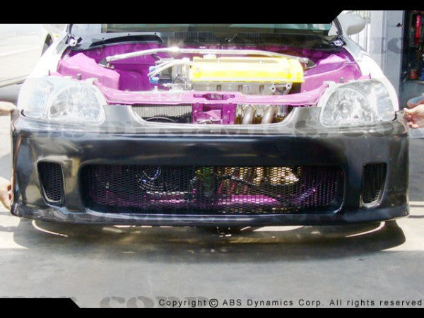  1996-1998 Honda Civic BACK YARD SPECIAL STYLE Front Bumper BYS Style (fiberglass/carbon) 