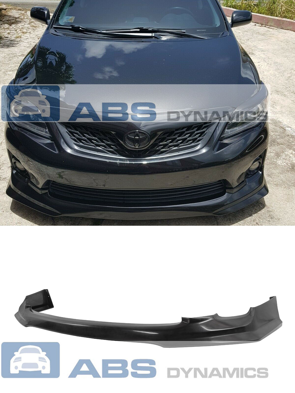  11-13 TOYOTA COROLLA (US SPEC) T-STYLE FRONT BUMPER LOWER LIP PU 